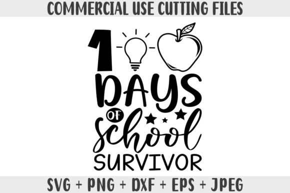 100 Days of School Survivor SVG Review