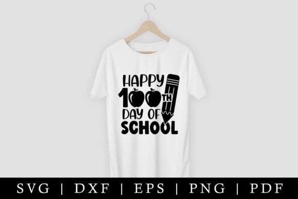 Celebrate with Happy 100th Day of School SVG