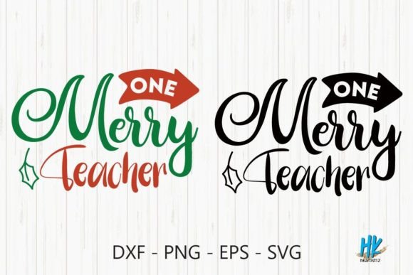 One Merry Teacher SVG: A Festive Embroidery Design