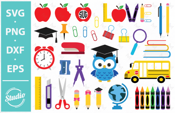 School Bundle, Kindergarten, Teacher SVG Review