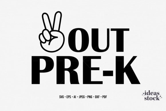 Teacher Svg. Peace out Pre-K Svg Shirt.