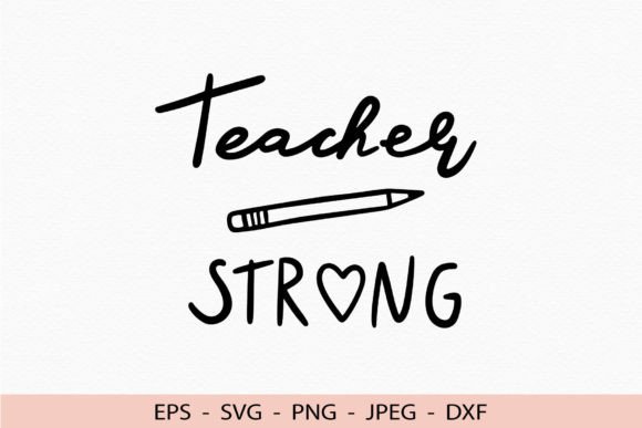 Teacher SVG Pencil School Dxf Lettering Review