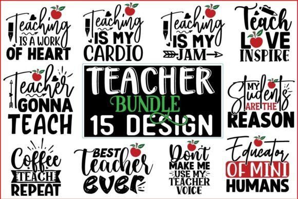 Teacher SVG T Shirt Design Bundle: A Versatile Embroidery Asset